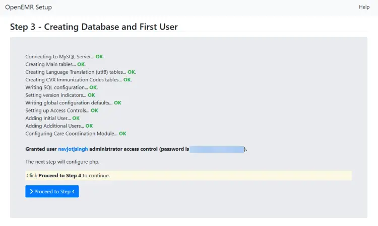 Статус установки
