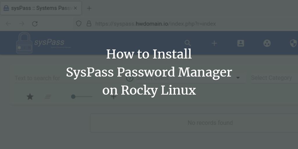 SysPass на Rocky Linux — установка и настройка