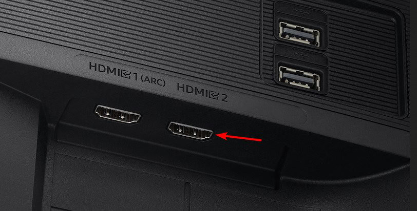 порт HDMI на мониторе