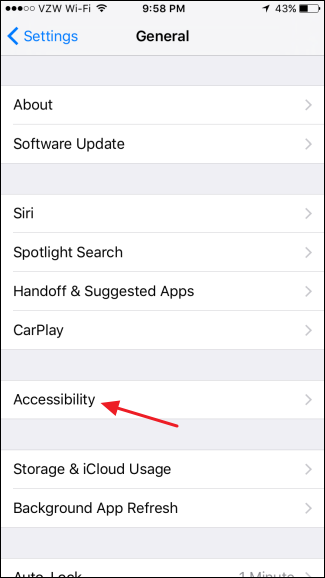 Универсальный доступ iOS