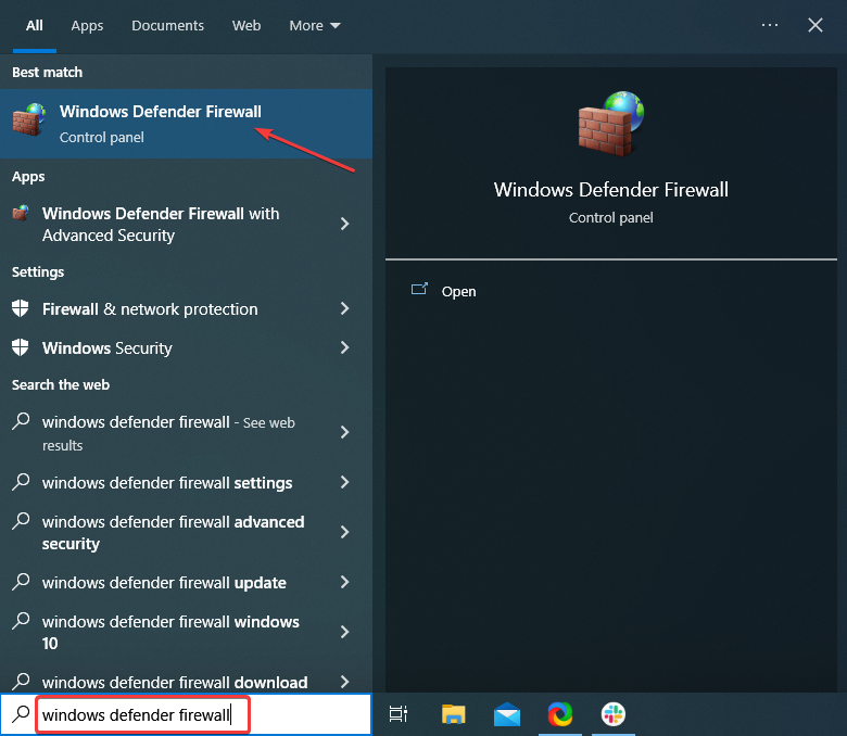 Windows Defender Firewall