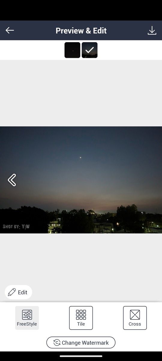 Предпросмотр фотографий с водяными знаками