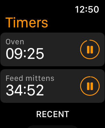 Несколько таймеров, запущенных в watchOS 8