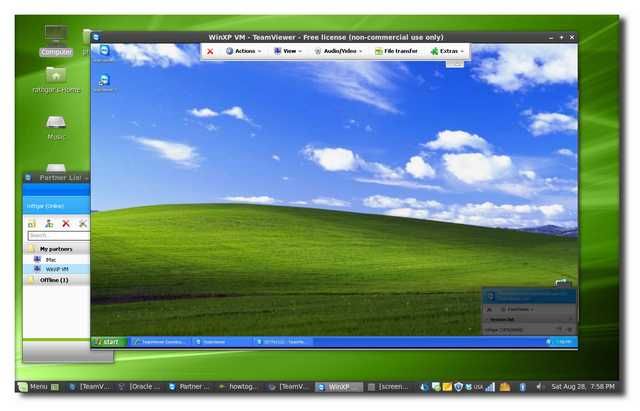 Подключение удалённого рабочего стола через TeamViewer и VNC