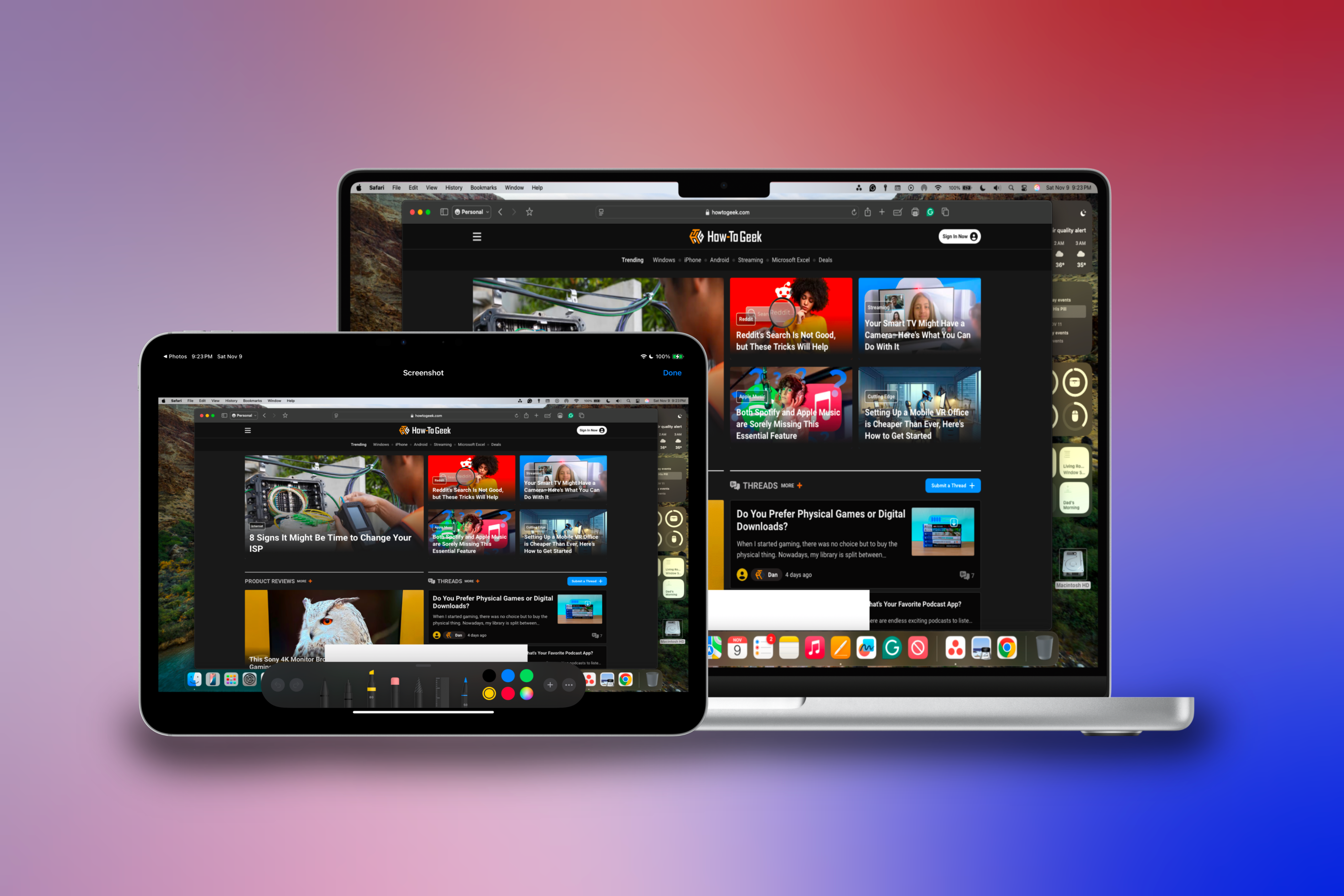 Continuity Markup и Sketch: редактирование Mac с iPad