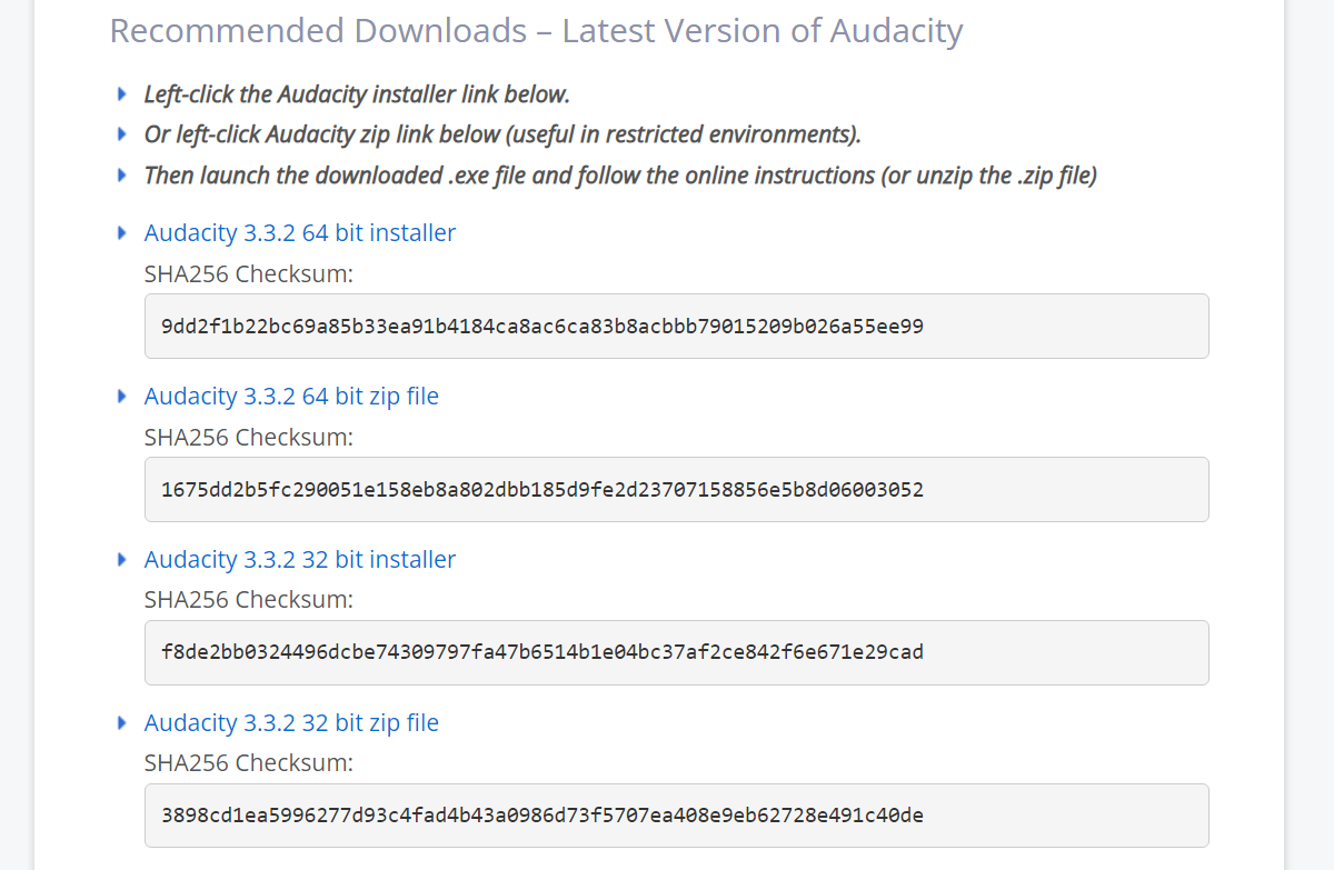 Неверные разрядности Audacity и плагина — пример