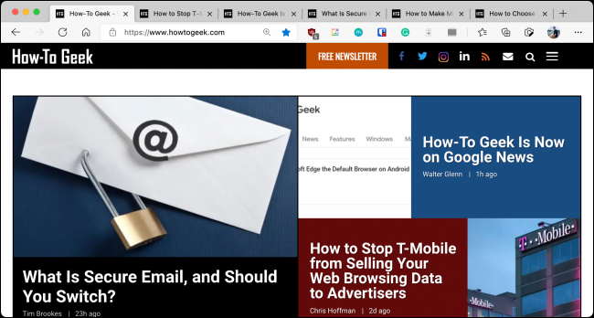 Microsoft Edge без кнопки вертикальных вкладок