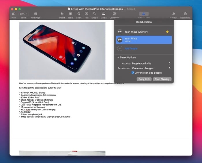 Прекратить общий доступ на Mac