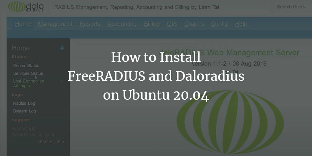 FreeRADIUS и daloRADIUS на Ubuntu 20.04