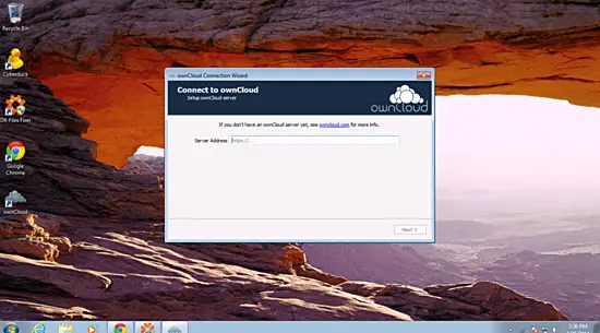 Установка клиента ownCloud на Windows