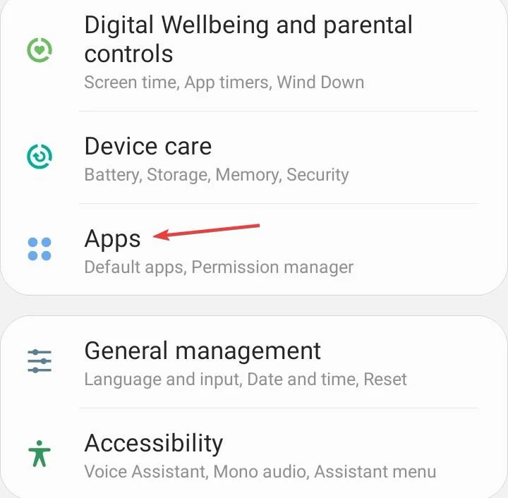список приложений Android