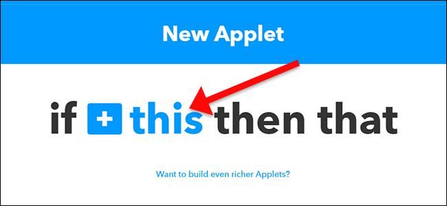 IFTTT: поиск канала Dash