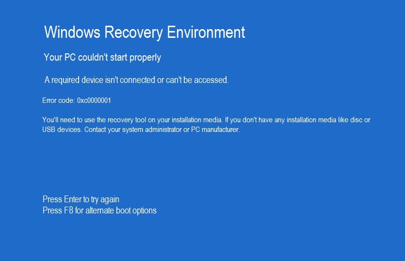 Исправить ошибку 0xc0000001 в Windows 10/11