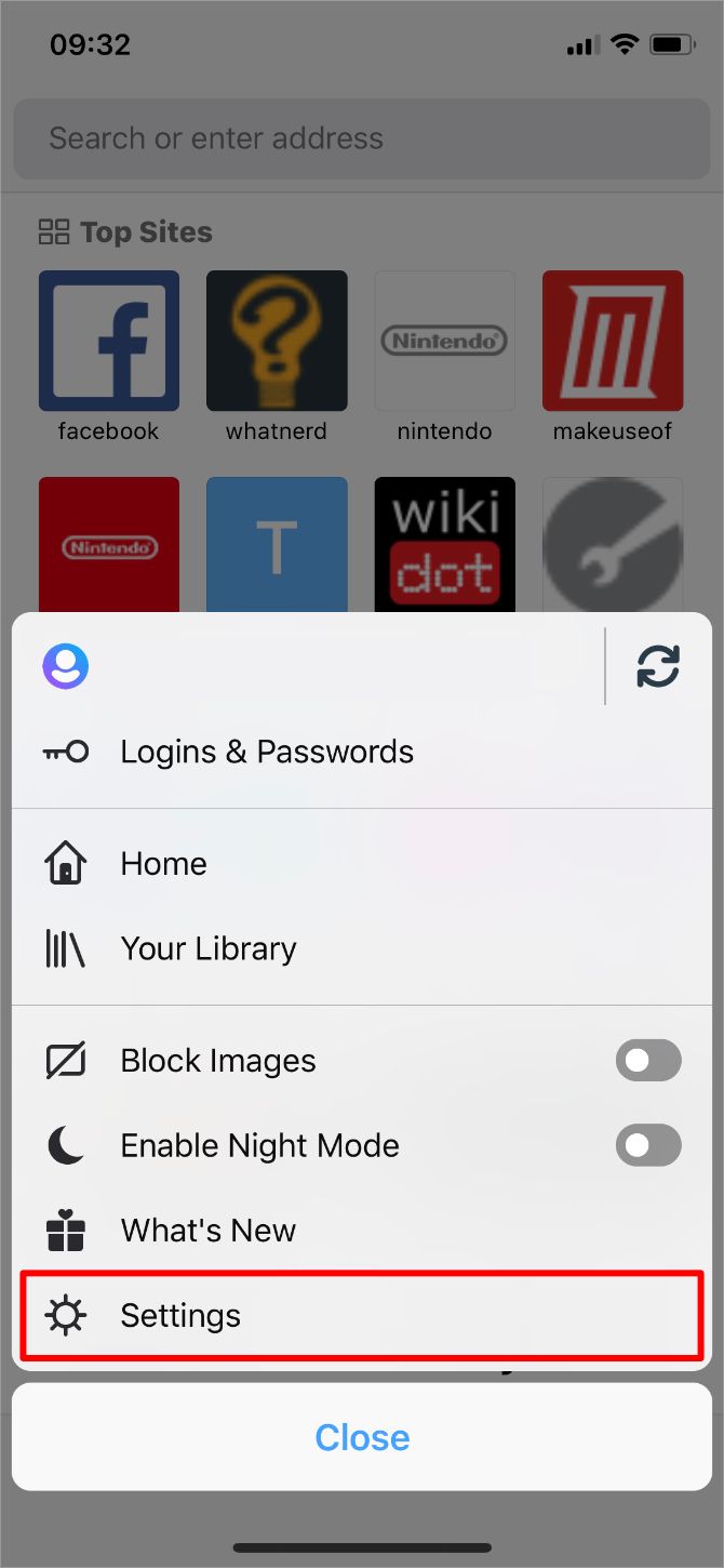 Настройки Firefox