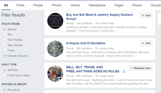 Поиск групп покупки и продажи