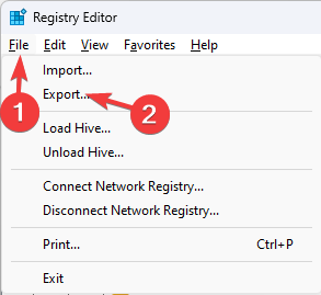 create a backup of registry files -remove copilot windows 11