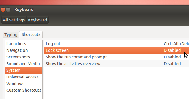 Окно с настройками клавиатуры для восстановления сочетаний