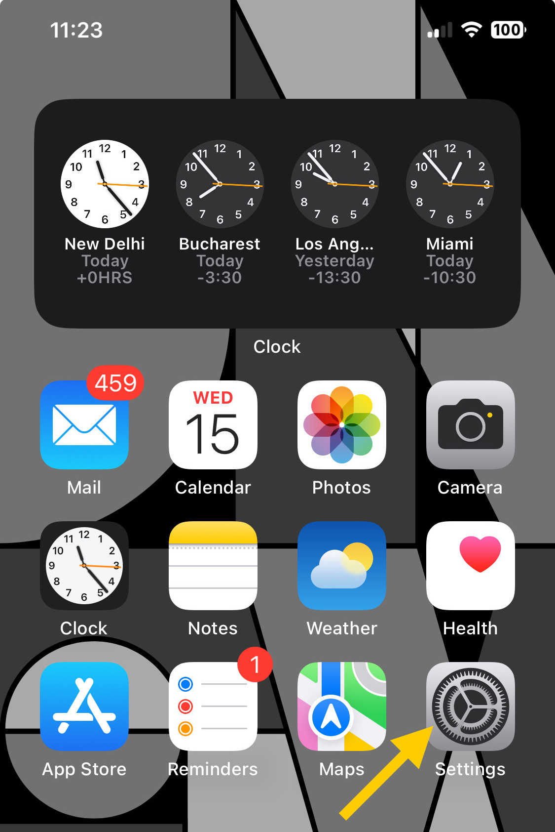 Настройки iOS