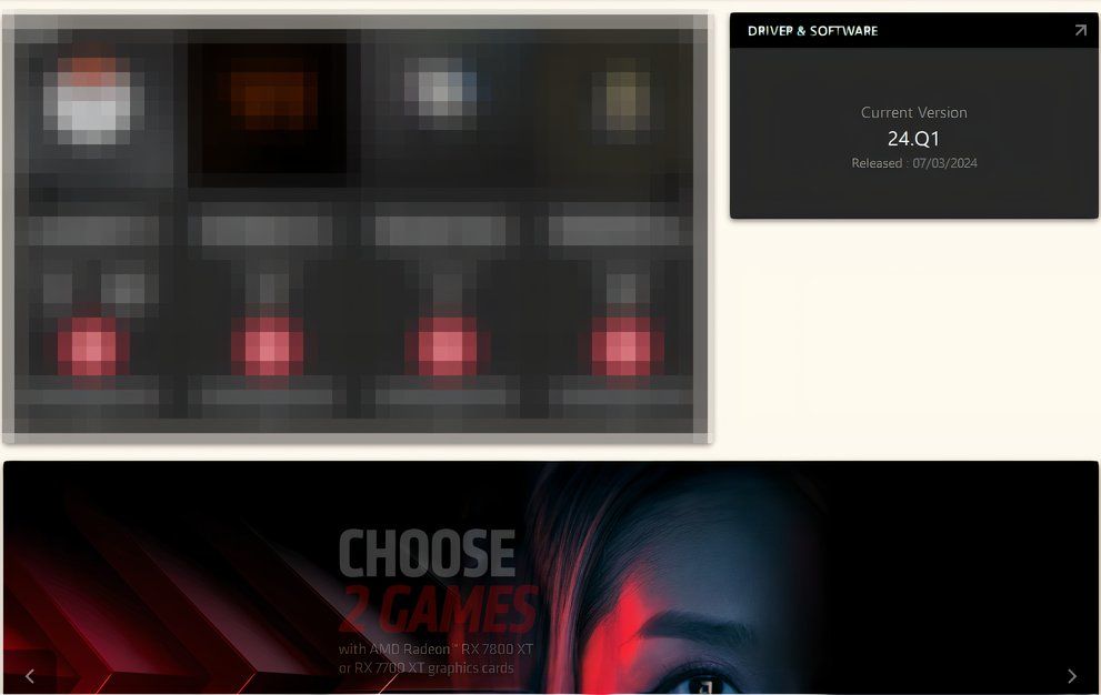Интерфейс AMD Adrenaline с информацией о драйвере.