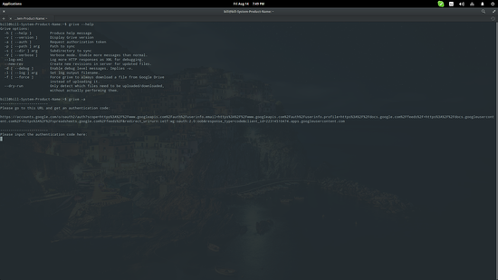 Grive: синхронизация Google Drive в Linux