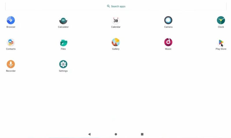 Просмотр Play Store в Waydroid.