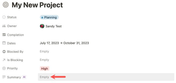 Поле Summary и генерация AI