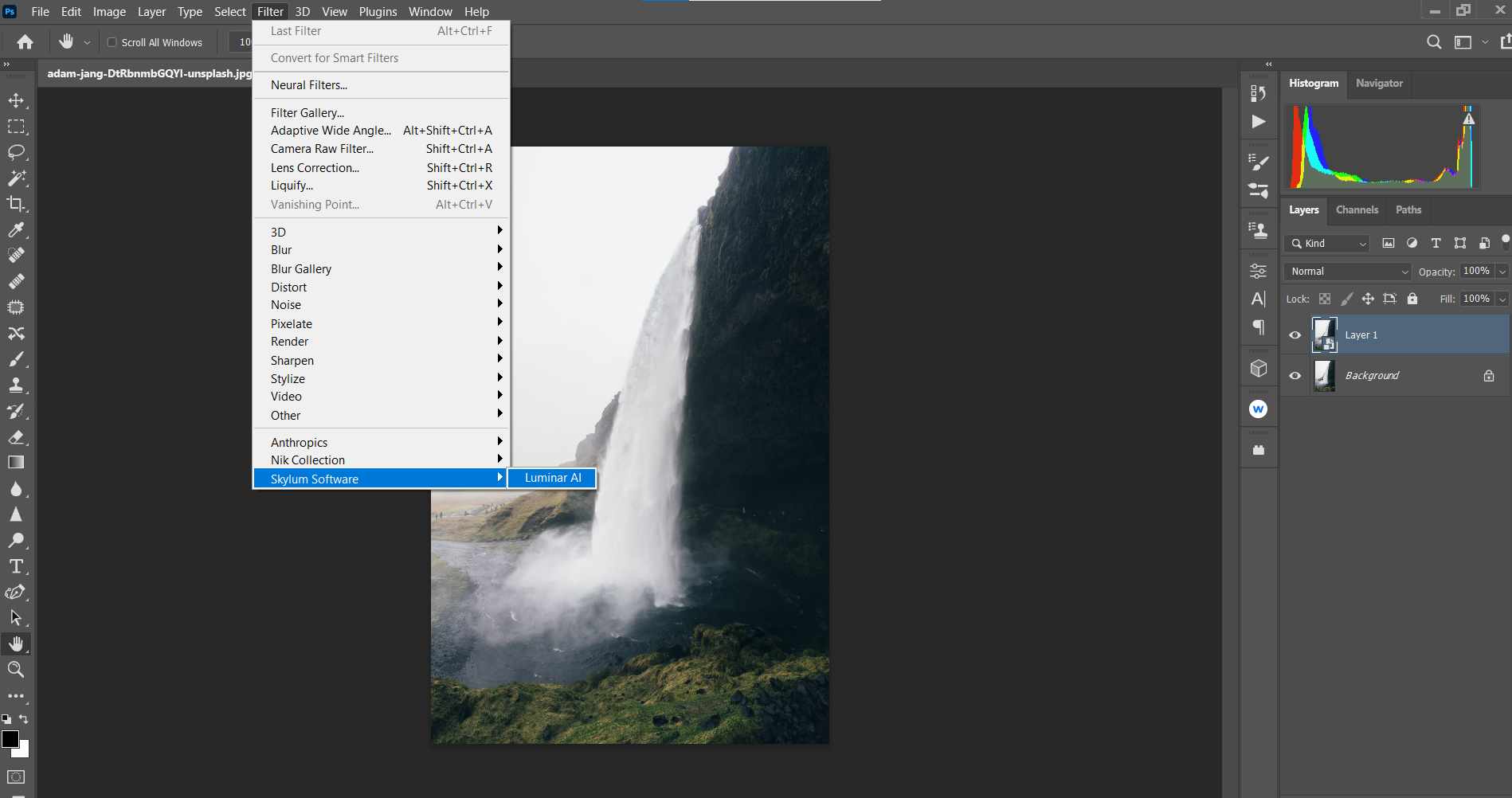 переход в Luminar AI