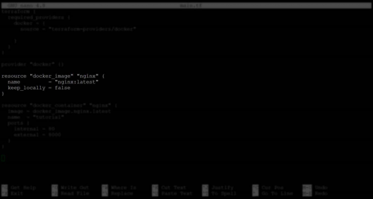 Предпросмотр секции resource для docker_image