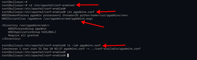 Конфигурация Apache для pgAdmin4