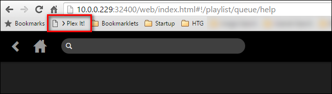 Закладка PLEX IT! на панели браузера