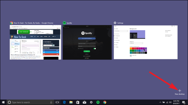 Virtual Desktops in Windows 10