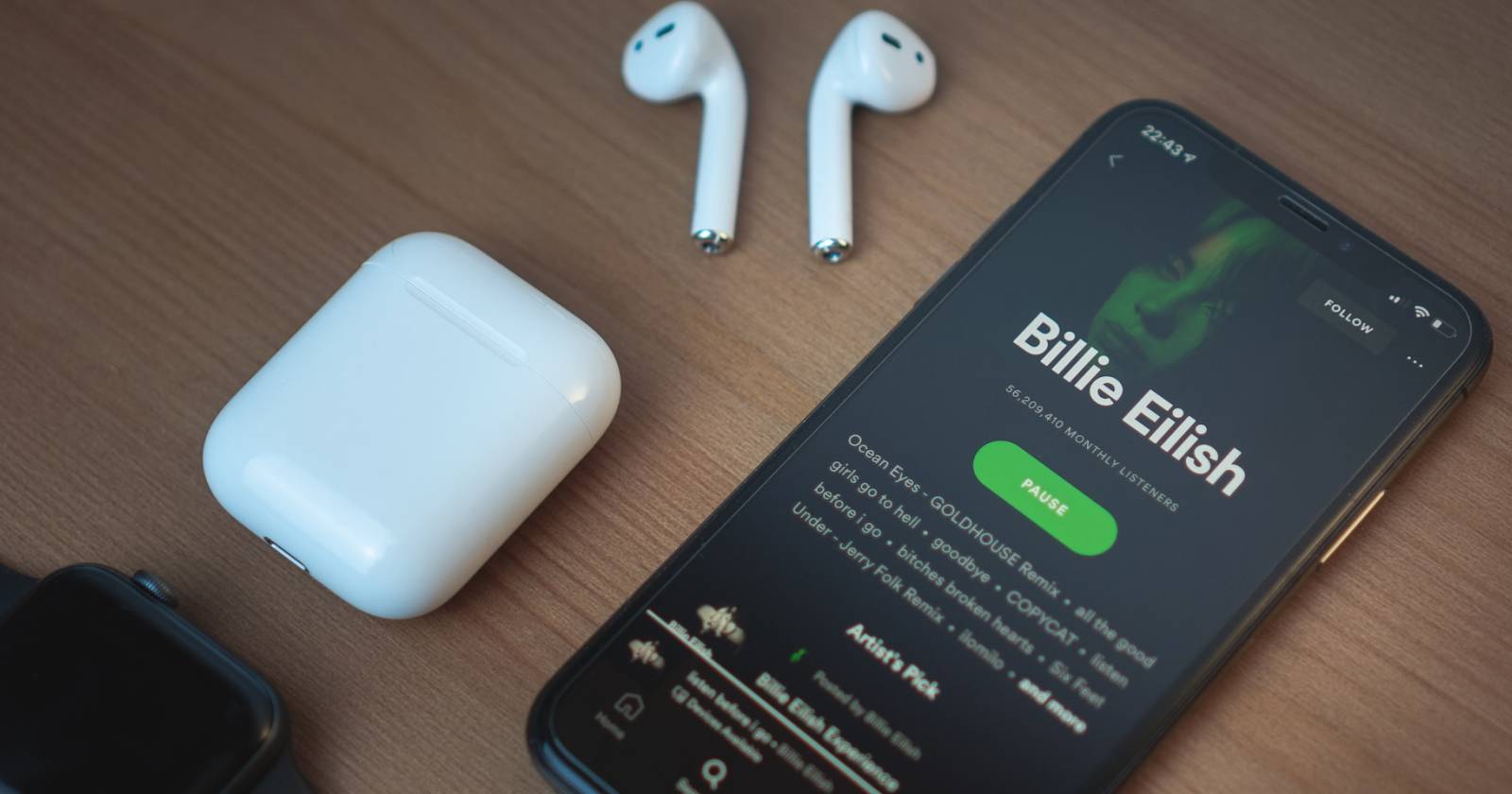 Отключить мобильные данные для Spotify на iPhone