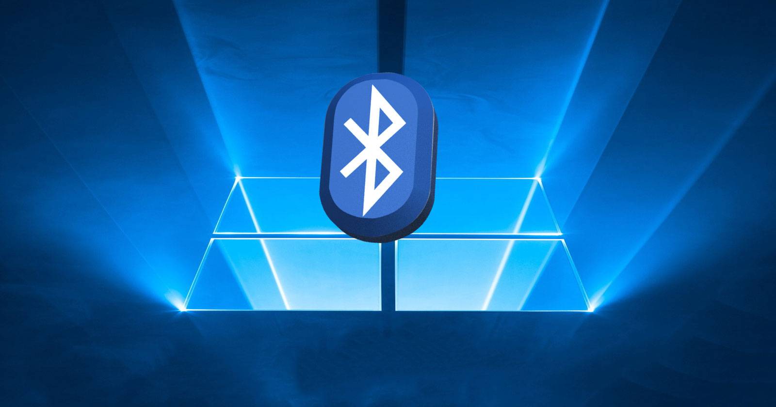 Компьютер с меню настроек Bluetooth