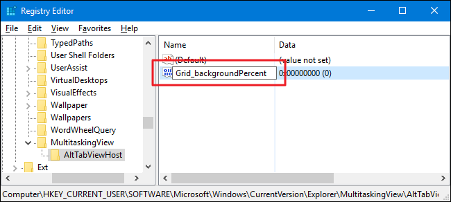 Редактирование значения Grid_backgroundPercent в десятичном виде