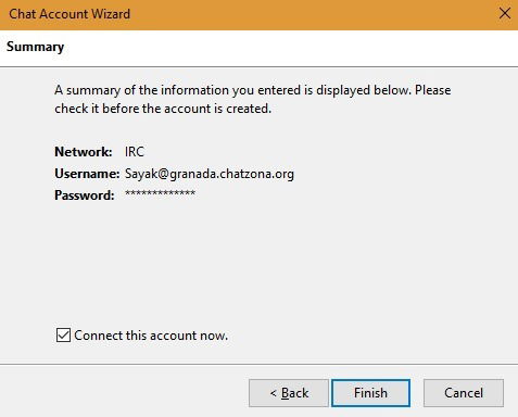 Irc Chat Account Wizard