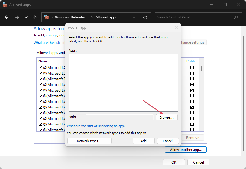 Кнопка добавления нового приложения