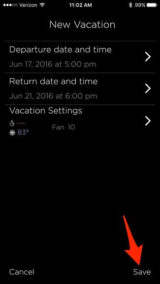 Кнопка Save для подтверждения