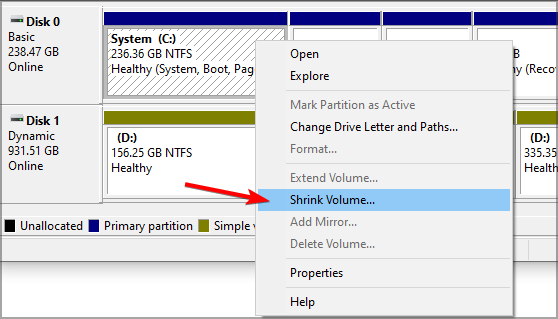 Диалог сжимаемого тома в