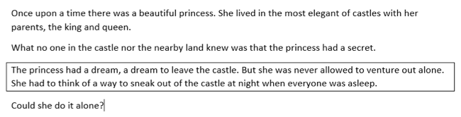 Пример рамки вокруг абзаца в Word