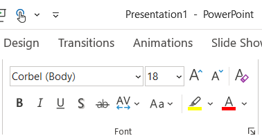Параметры шрифта в PowerPoint