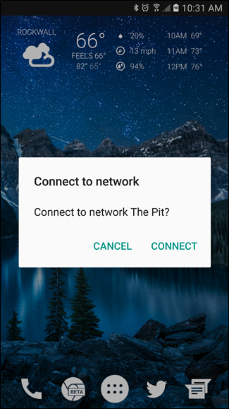 Результат: телефон подключается к Wi‑Fi после прикосновения к метке