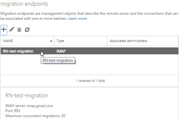 Migration endpoint final look