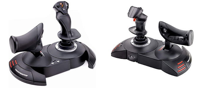 Thrustmaster T‑Flight Hotas X на игровом столе