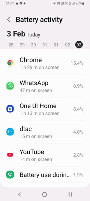 Fermare le app Android che consumano batteria