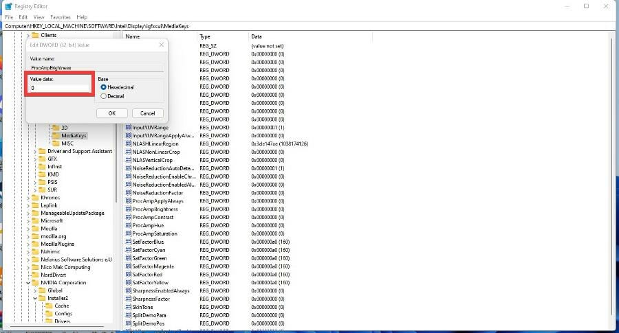 Подтверждение изменения реестра и кнопка ОК