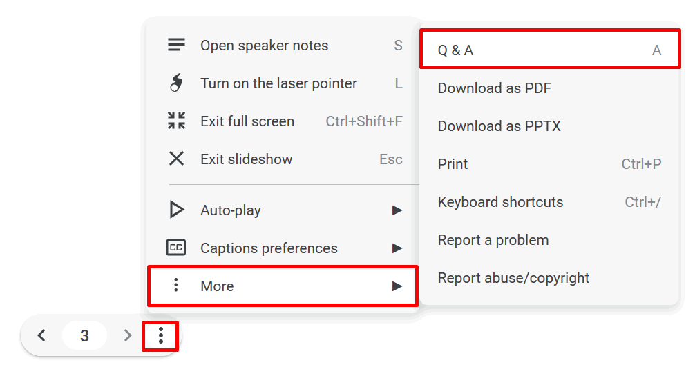 Инструмент Q&A в Google Slides