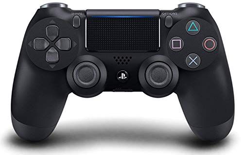 Sony PS4, крупный план кнопки питания и корпуса консоли.