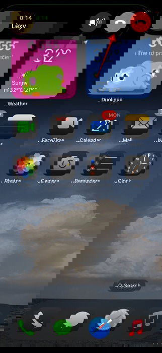 Переключение на громкую связь через Dynamic Island