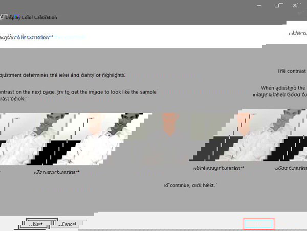 Образец для настройки контрастности