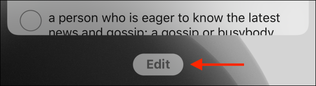 Tap on the Edit button from widgets screen